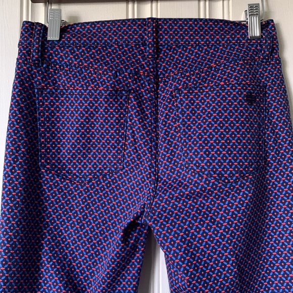 Tory Burch Pants Blue/Red 25W - Picture 4 of 8